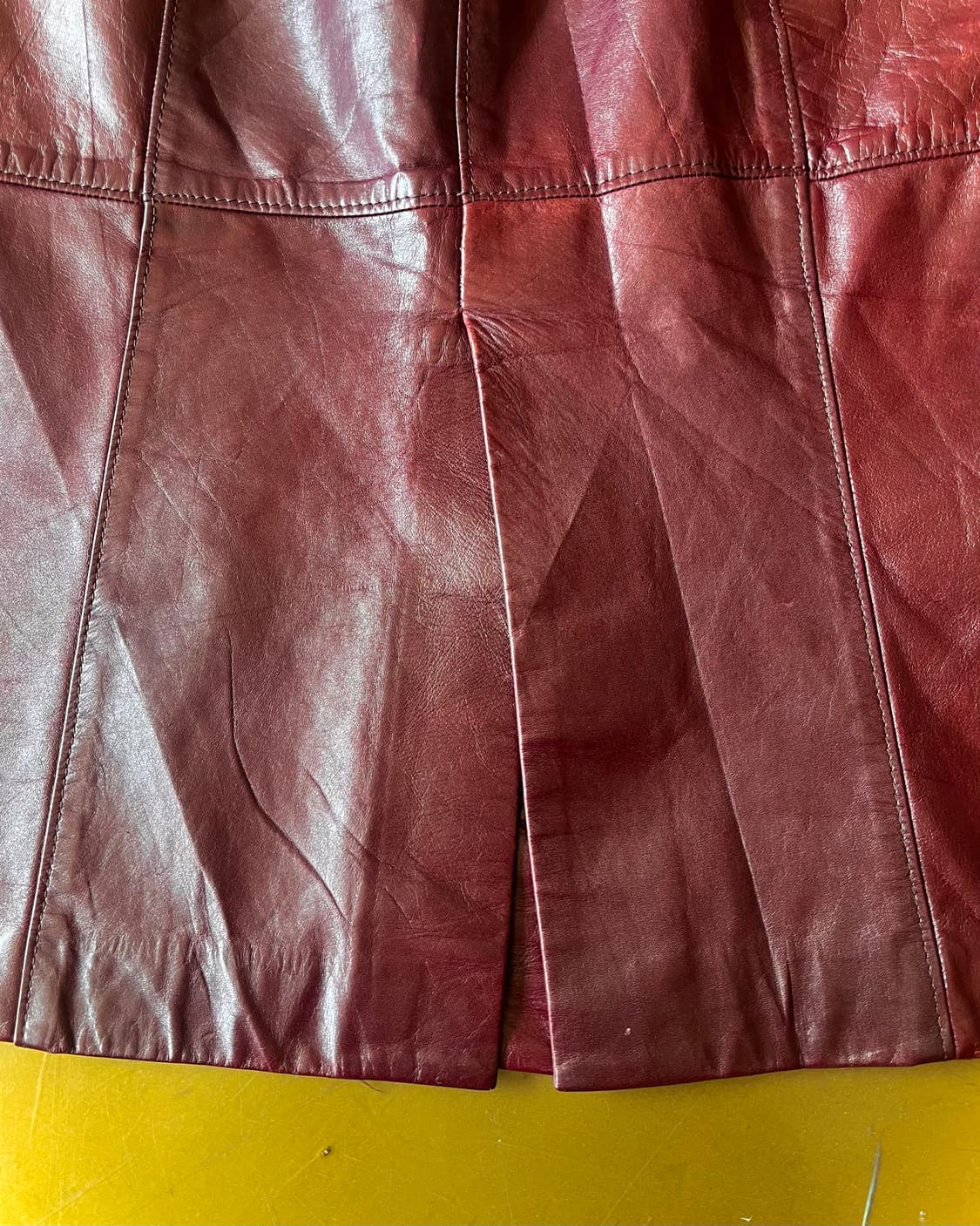 MICHAEL KORS Vintage Cow Leather Skirt 상품이미지6