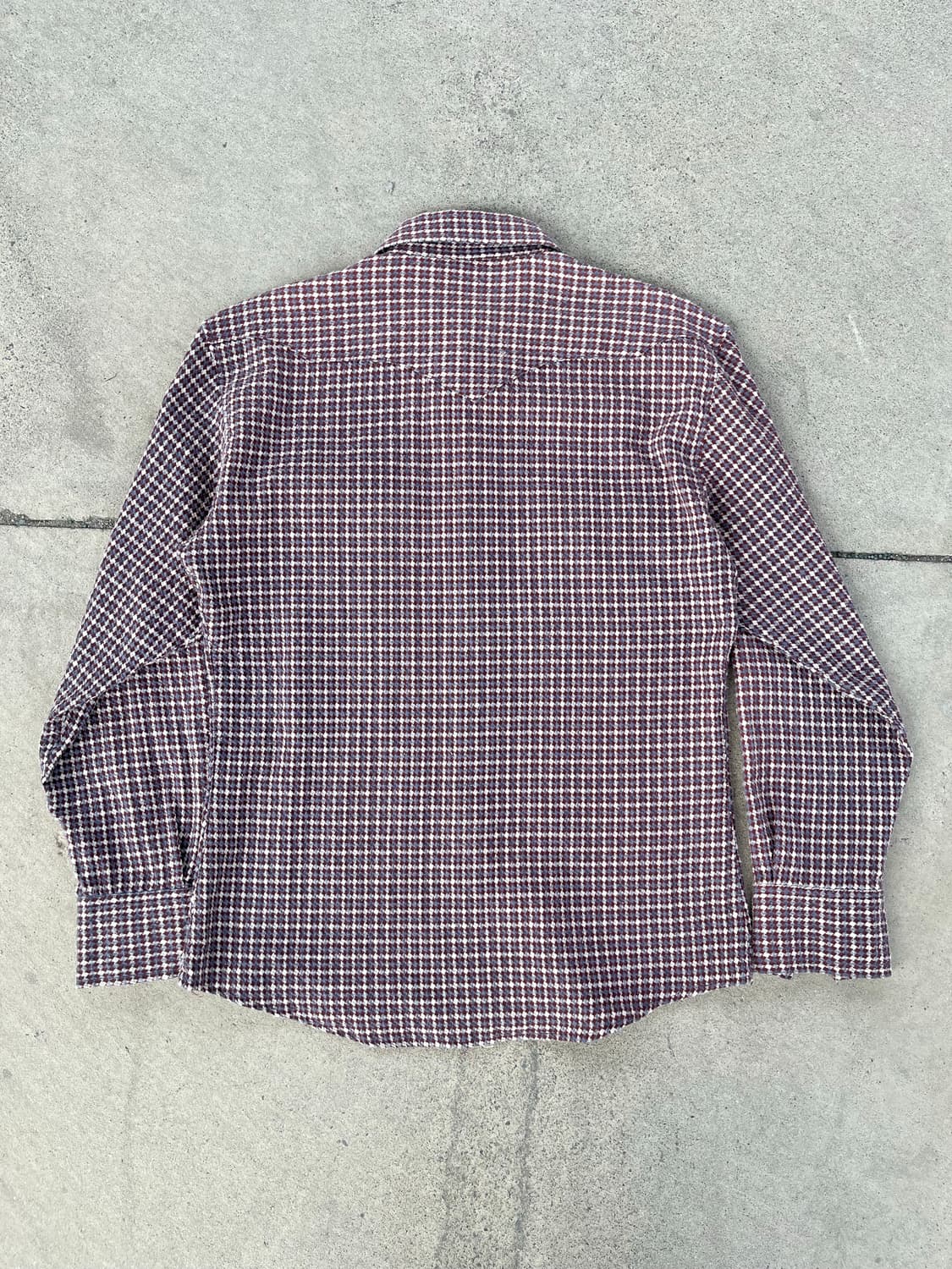 빈티지 유니온 메이드 하운드투스 체크 웨스턴 셔츠 상품이미지3