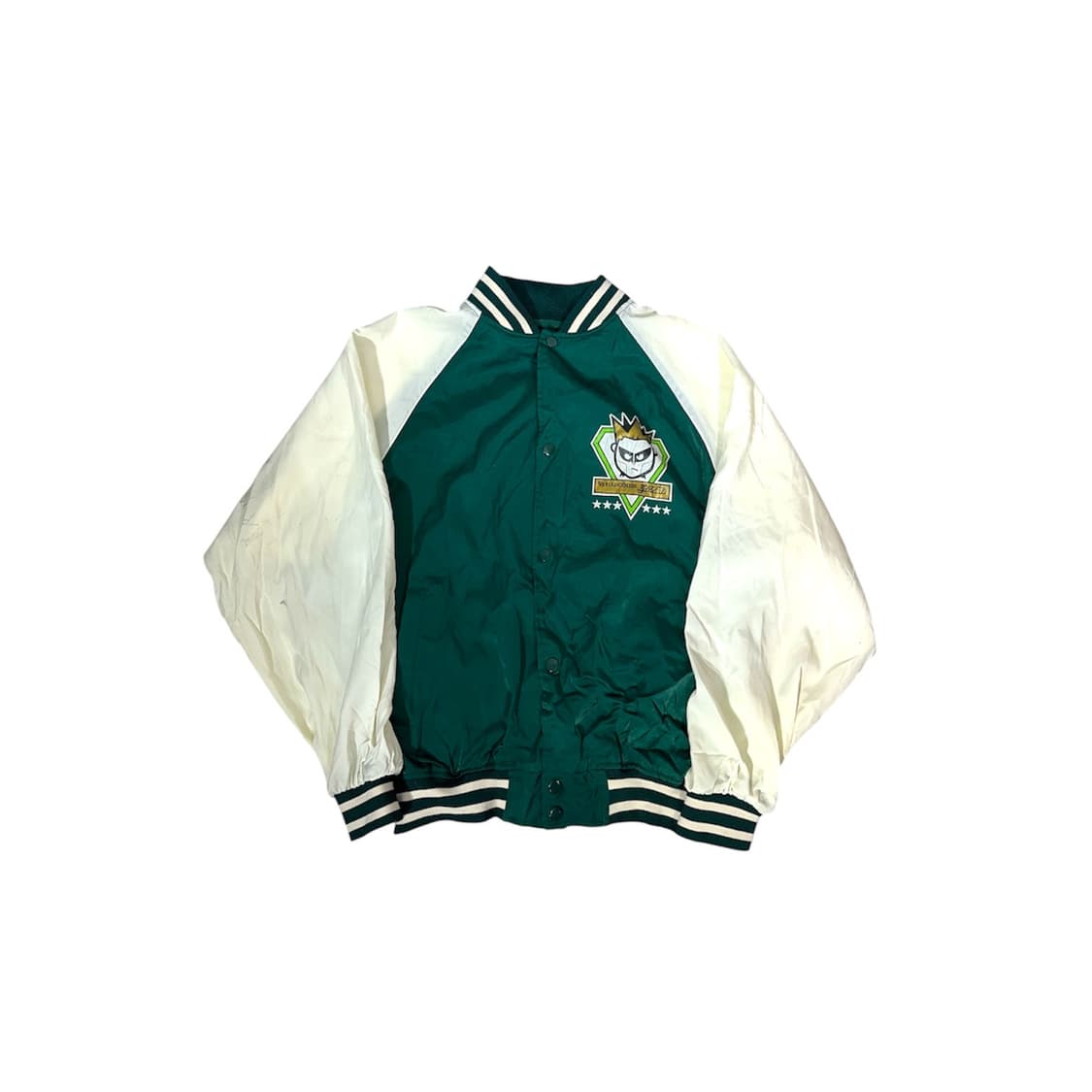 일본 빈티지 그린 빅 로고 스카잔 오버핏 코치 자켓  상품이미지5