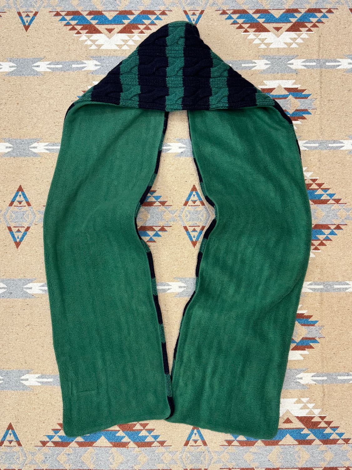 [OS] 빔즈 플러스 케이블 스트라이프 울 플리스 머플러 상품이미지4