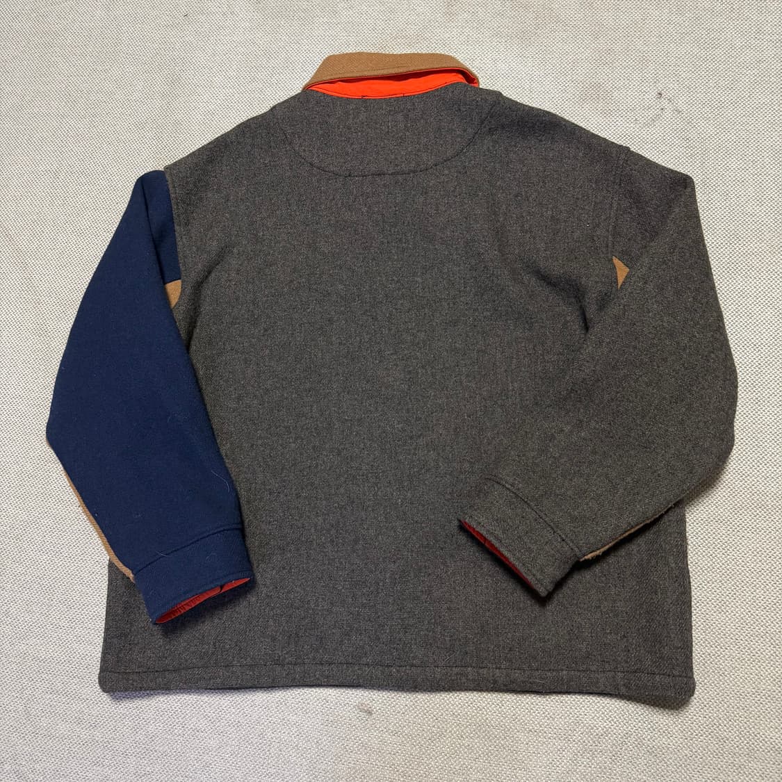 디스이즈네버댓 배색 울 카라 자켓 상품이미지6