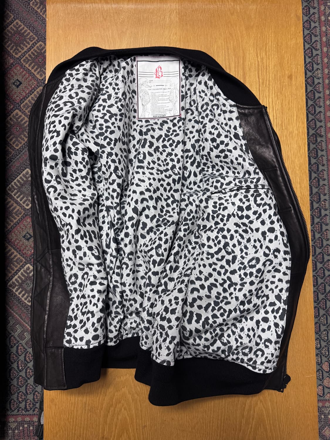 블랙아웃 ma-1 레더  xl 상품이미지5