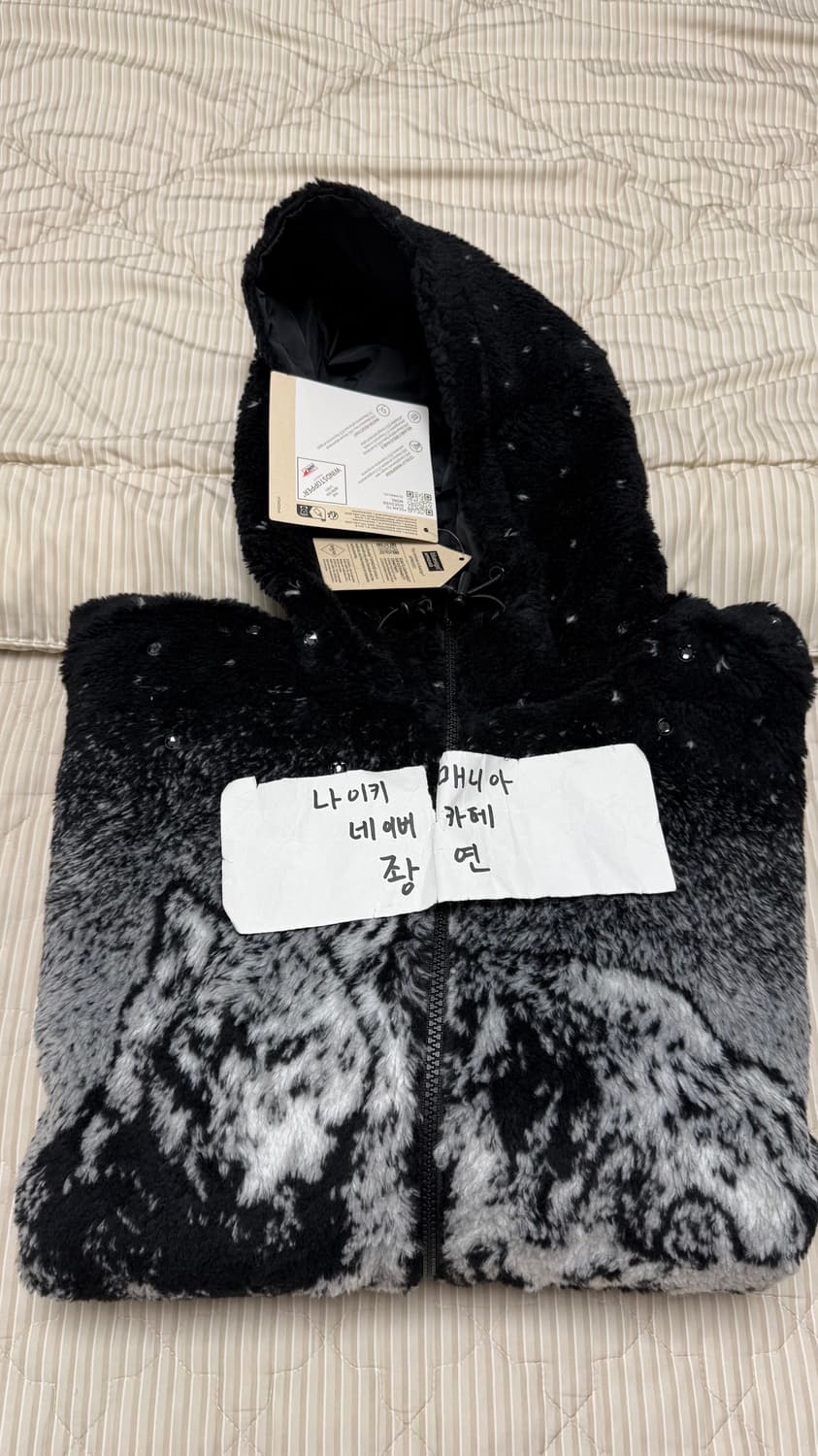 [L] 슈프림 B.B 사이먼 늑대 리버시블 후드 플리스 자켓 블랙 상품이미지1