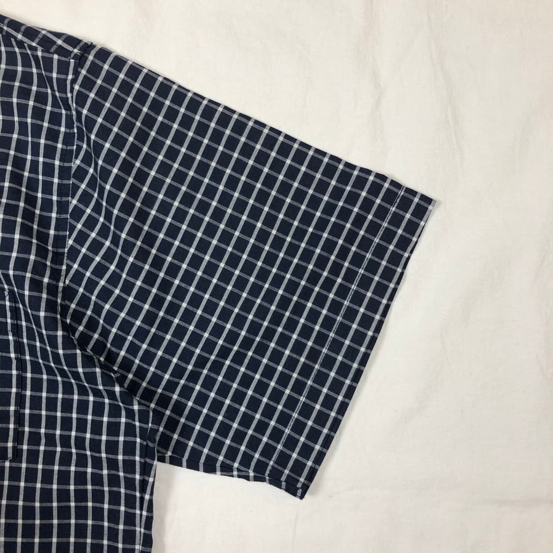 90s 스투시 stussy 로고 포켓 체크 반팔셔츠 상품이미지3