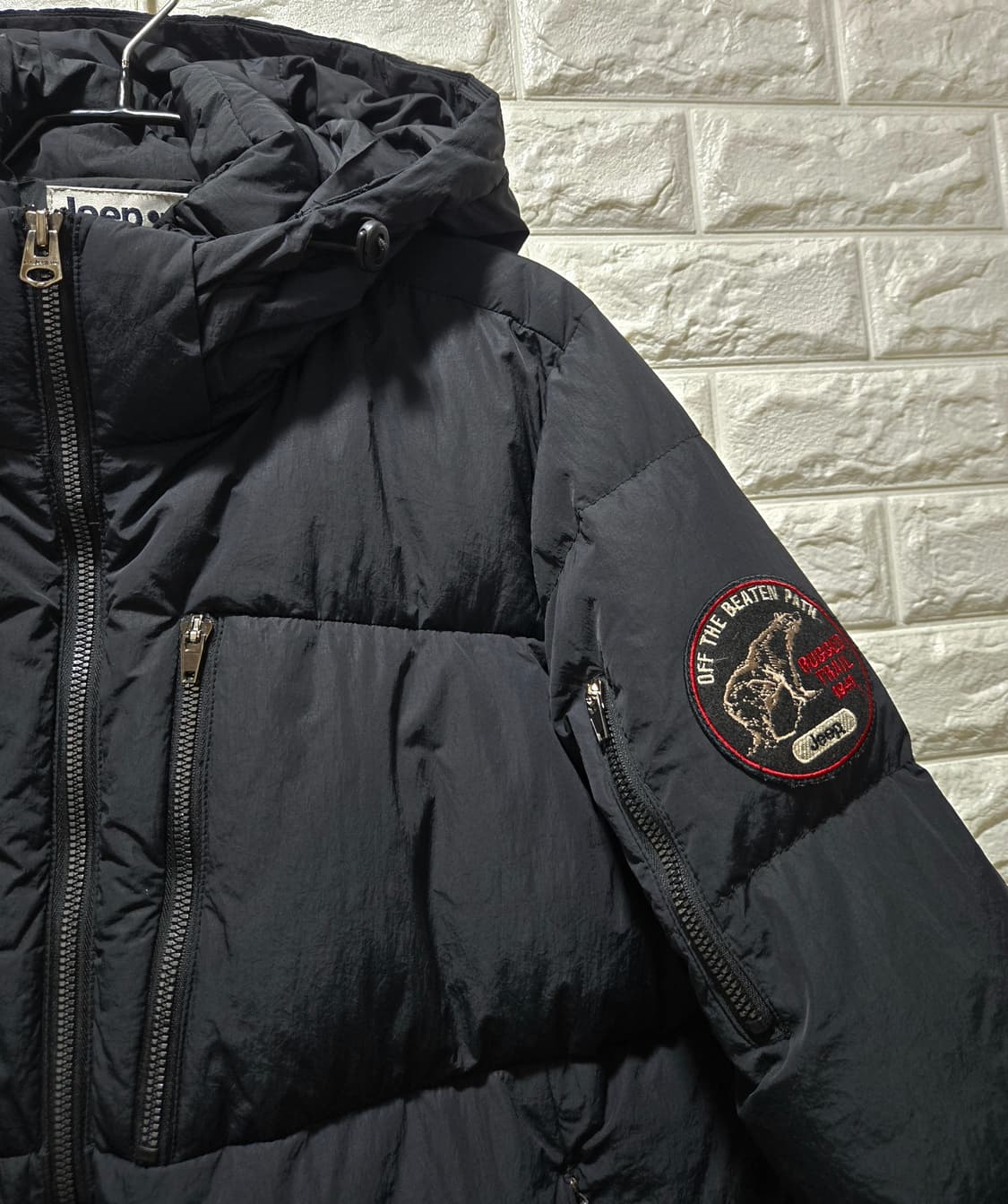 지프 지퍼포켓 방수 덕다운 패딩점퍼 100~105 상품이미지5