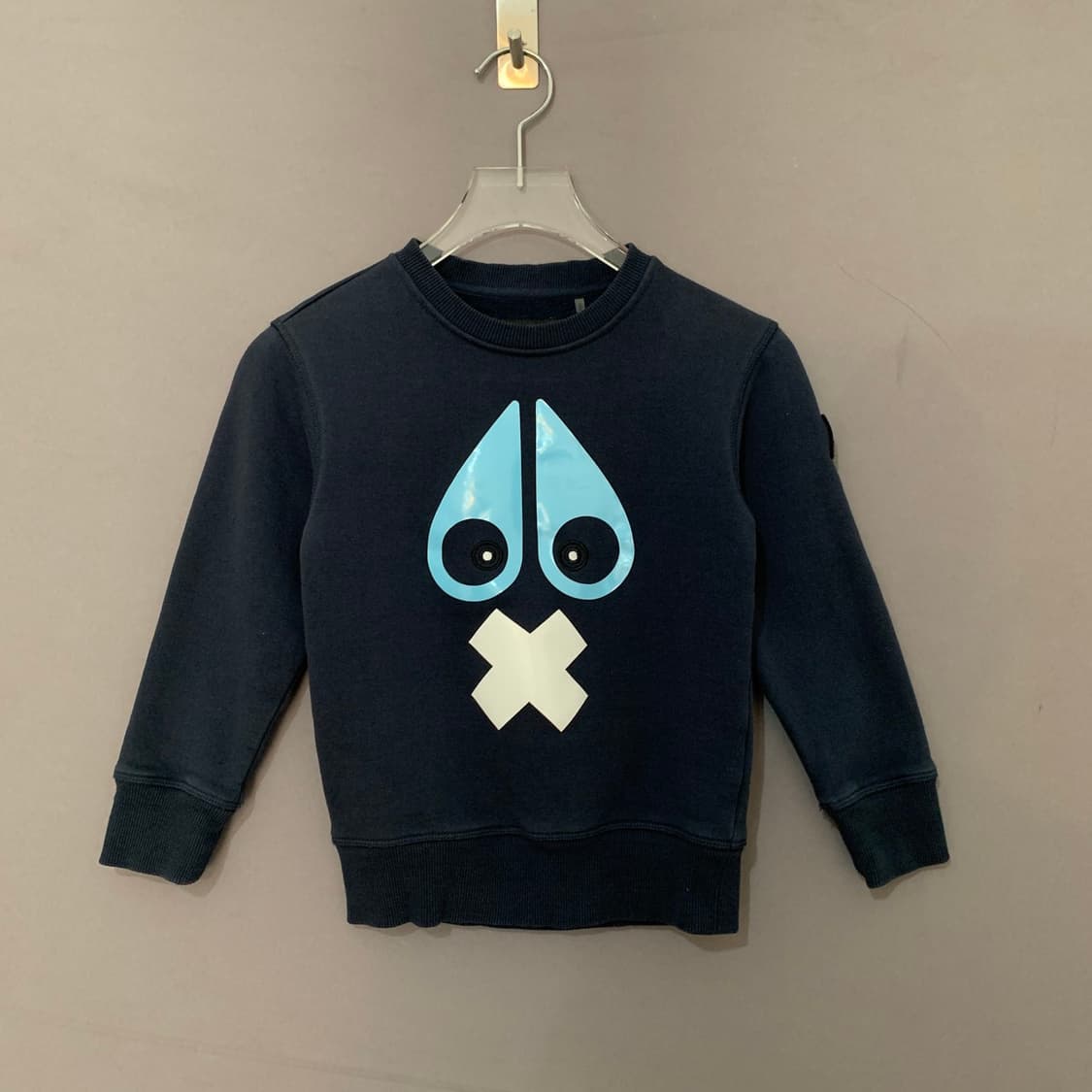 4~6 무스너클 키즈 주니어 X마크 기모 맨투맨 상품이미지1