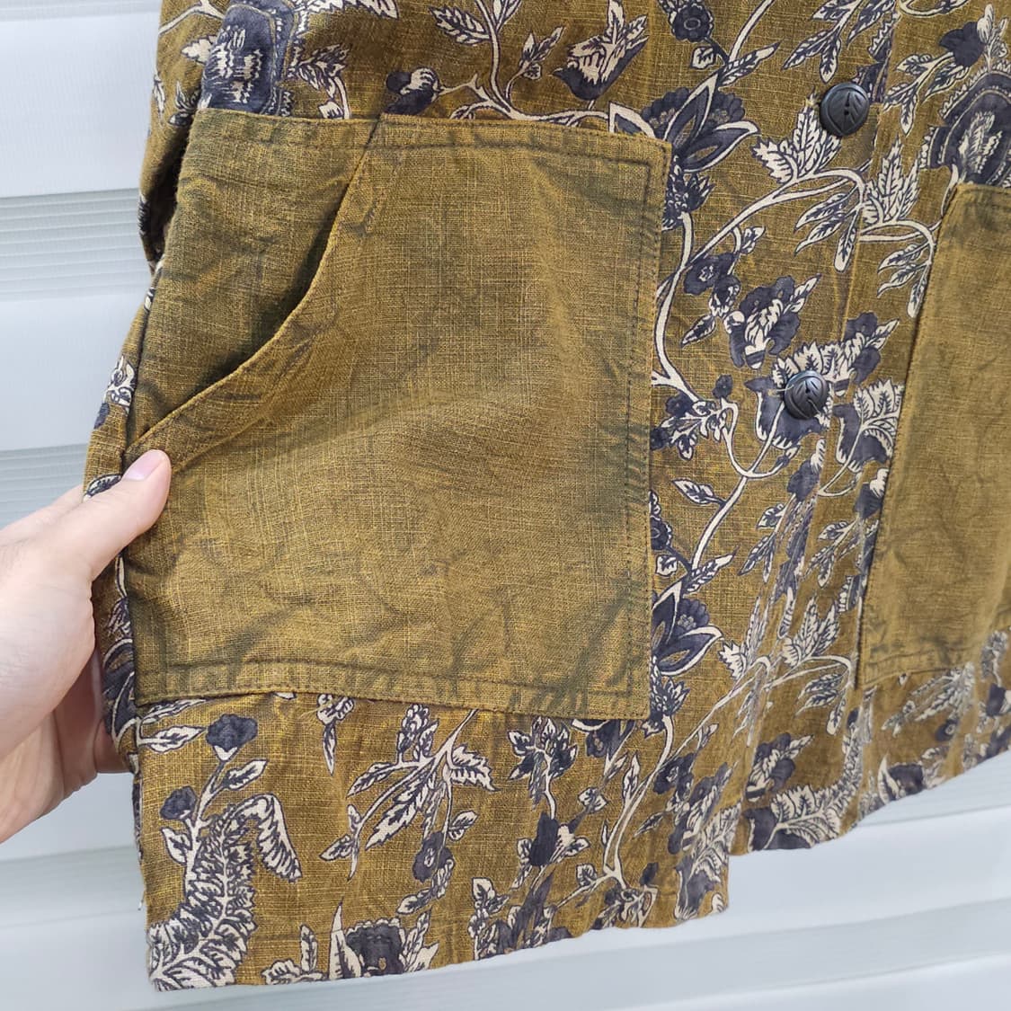 빈티지 sama sama 오버핏 코튼 자켓- 우먼프리 상품이미지4