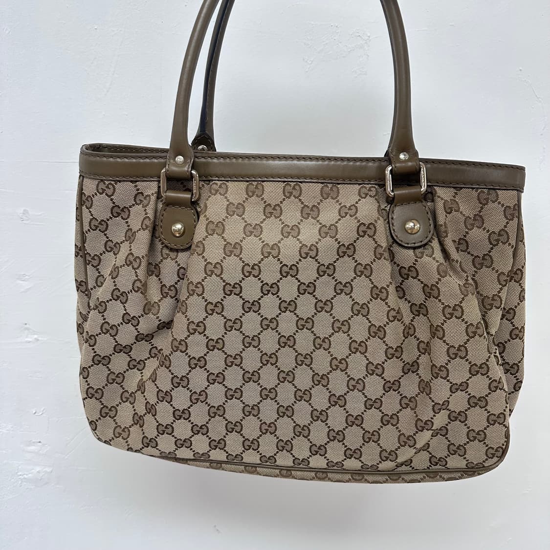 구찌 GUCCI 쟈가드 캔버스 레더 토트백 가방 (정품) 상품이미지5