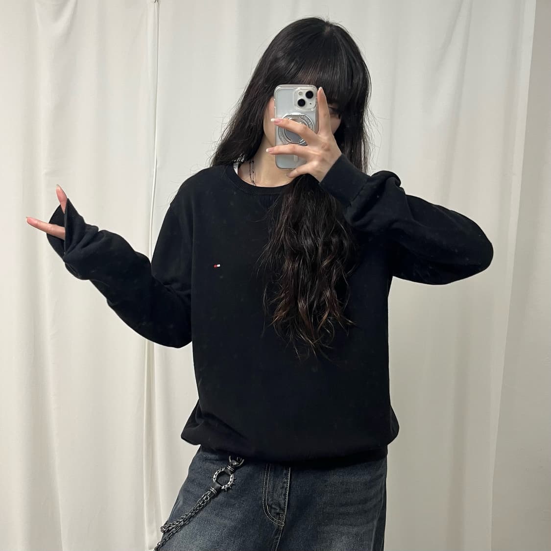 Tommy Hilfiger black knit 상품이미지2