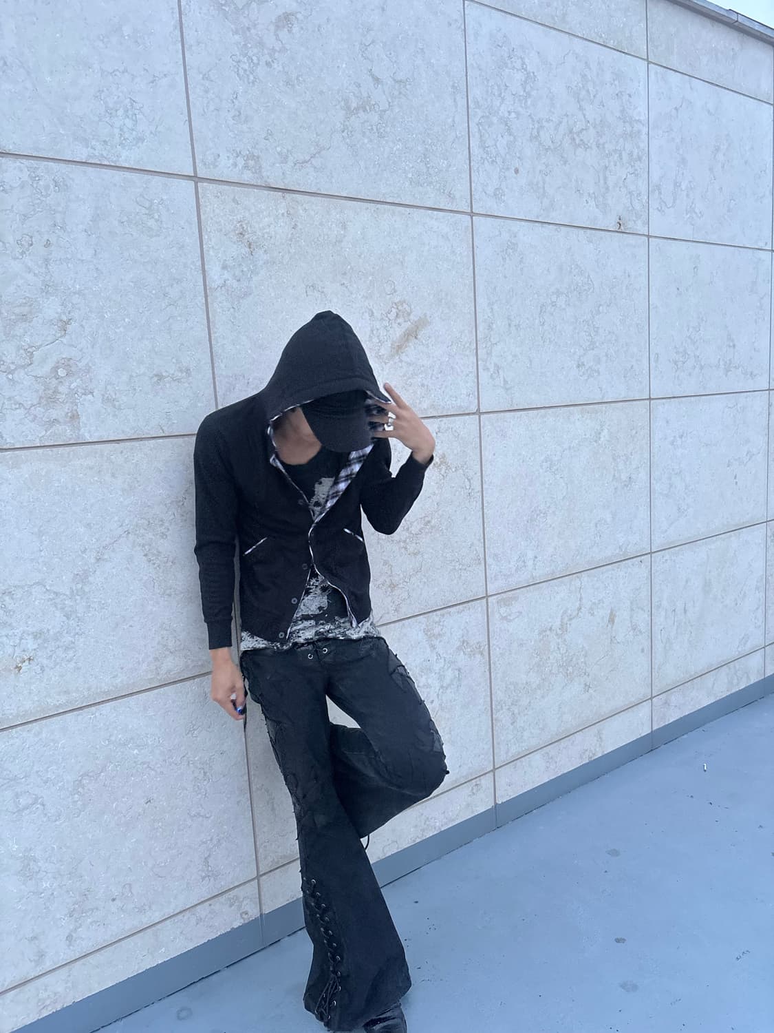 “Vintage” Minimal Mood Check Detail Hood 상품이미지5