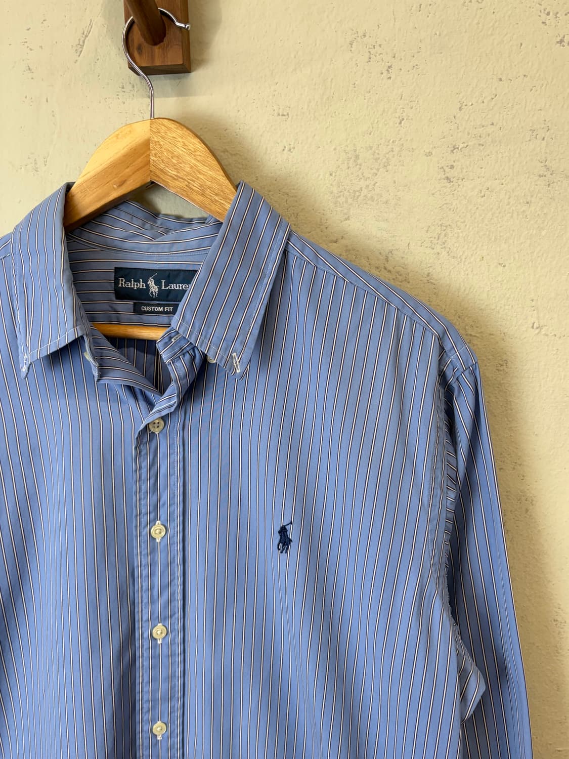 폴로랄프로렌 빈티지 블루 스트라이프 셔츠 상품이미지2