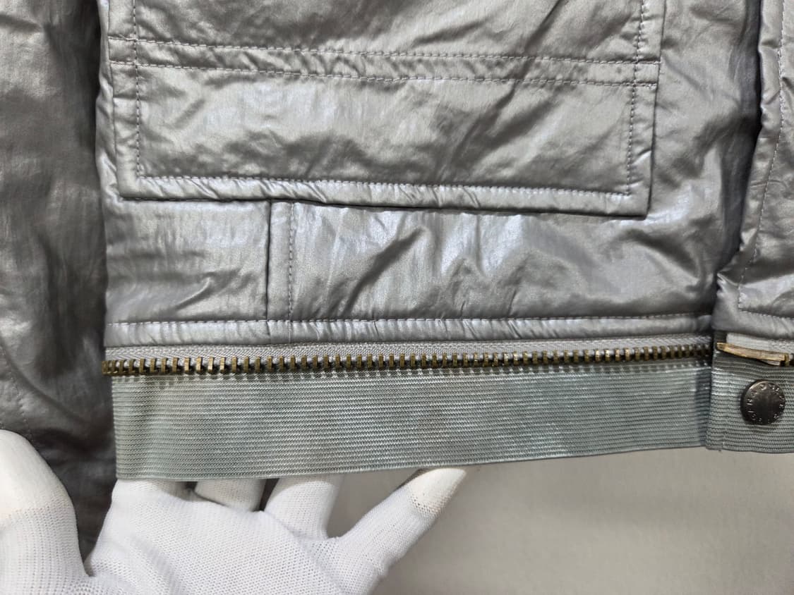 메탈 사이버닉 경량 점퍼 벤치코트 패딩 2way 상품이미지6