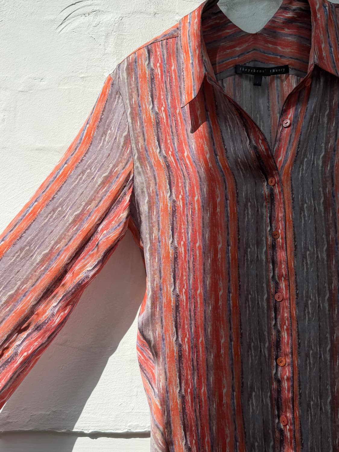 Theyskens' Theory 테스켄스 띠어리 실크 셔츠 블라우스 S 상품이미지4