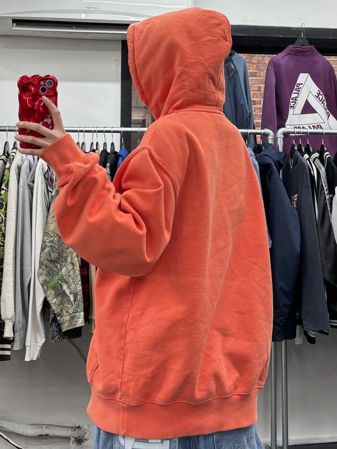 팔라스 플리스 빅로고 후드티 상품이미지5