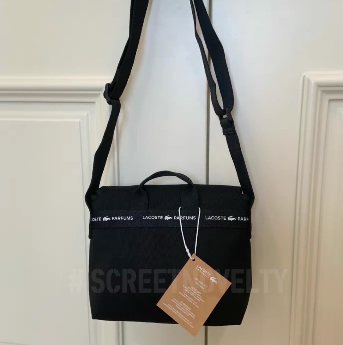  라코스테 퍼퓸 크로스바디백 메신저백 블랙 상품이미지7