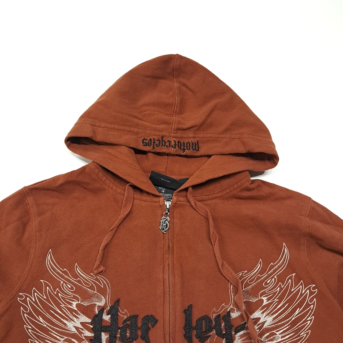 CL172 XL 할리데이비슨 코튼/폴리 혼방 플리스 후드 집업 상품이미지2