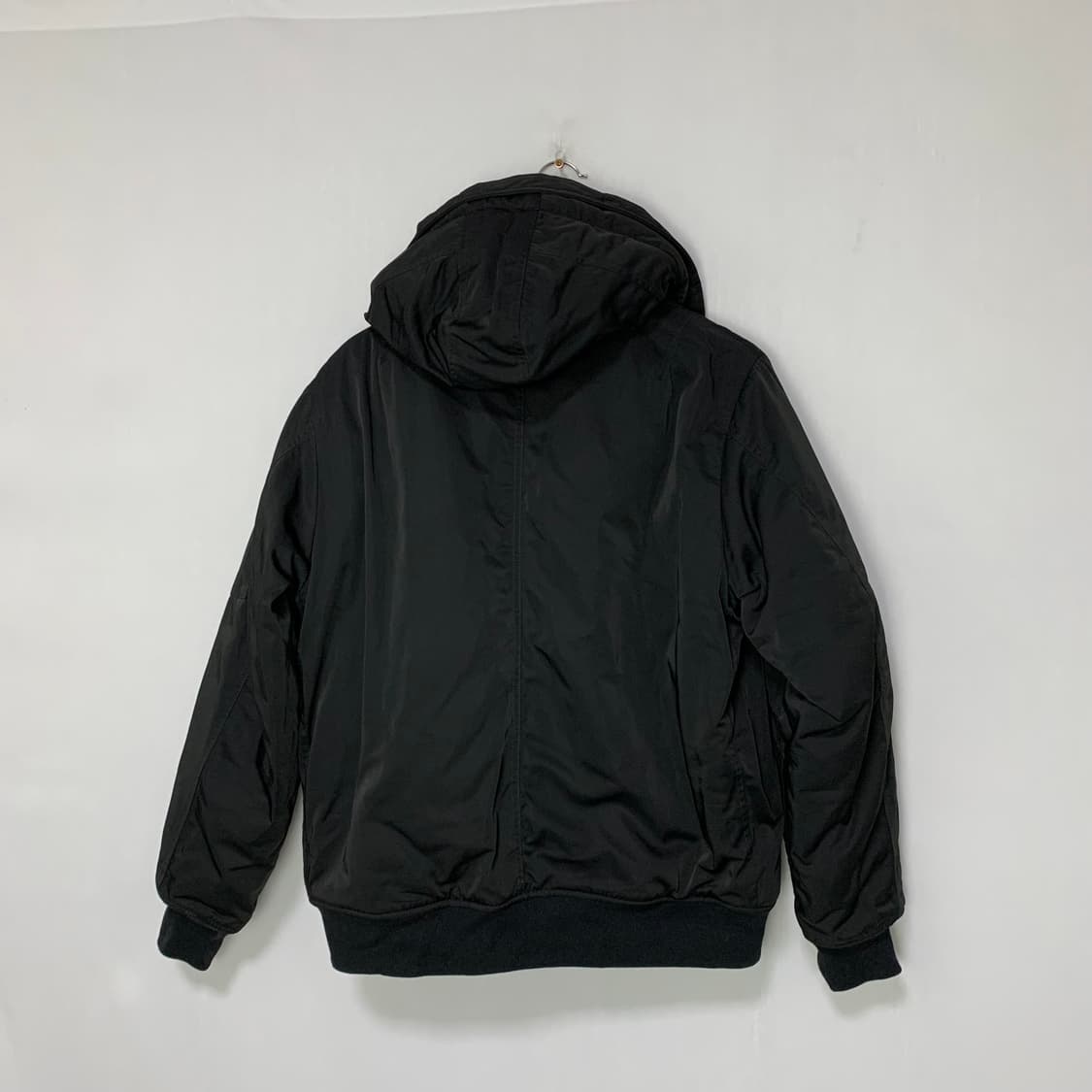 아비렉스 빈티지 후드 패딩 블랙 봄버 점퍼 L 상품이미지9