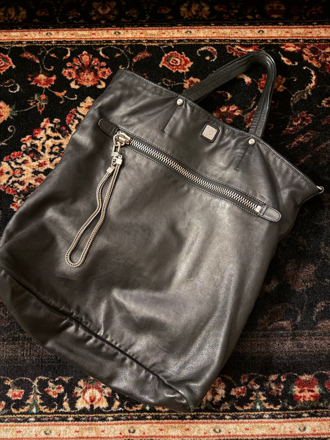 정품 mcm 양가죽 토트백  상품이미지2