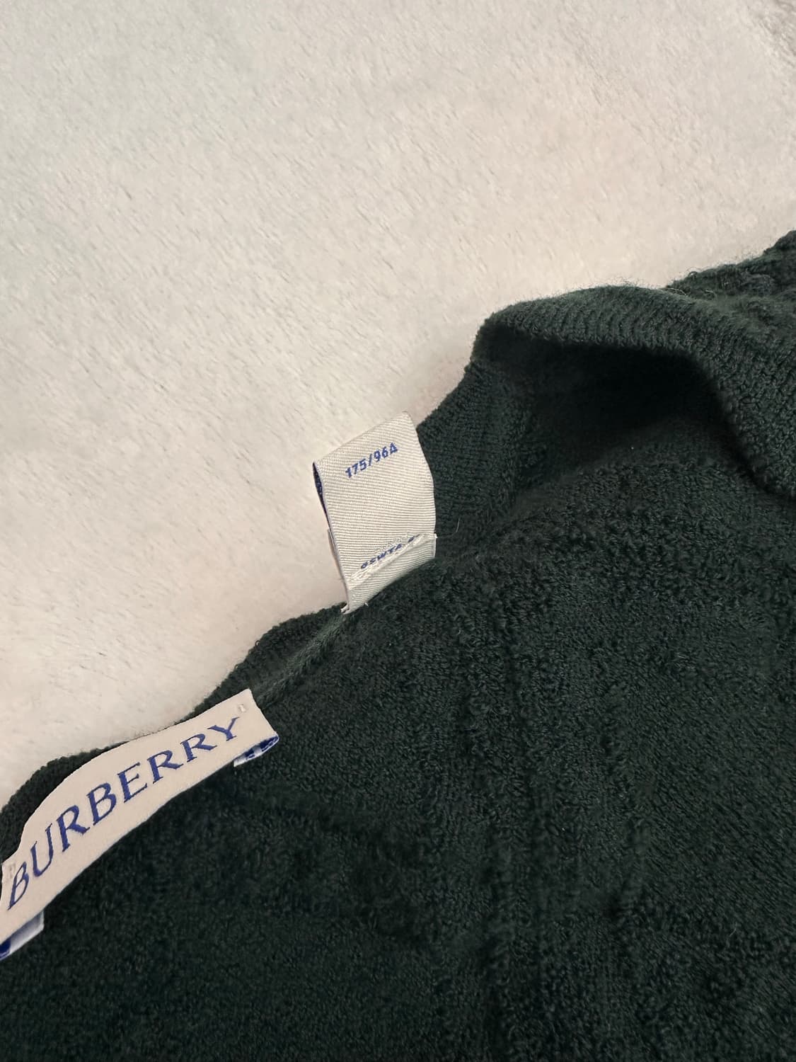 (L)버버리 23FW 자카드 울 니트 원피스 딥그린 상품이미지6