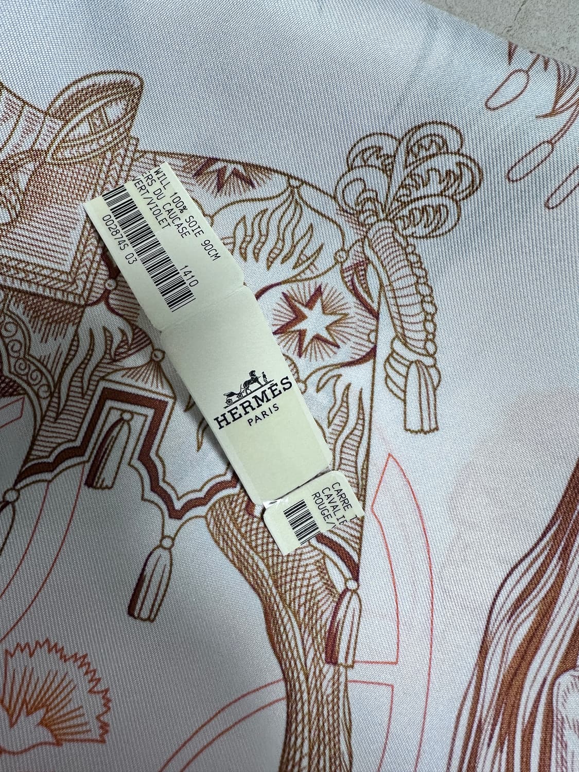 에르메스 실크 스카프 새상품 풀박스 90x90 상품이미지10