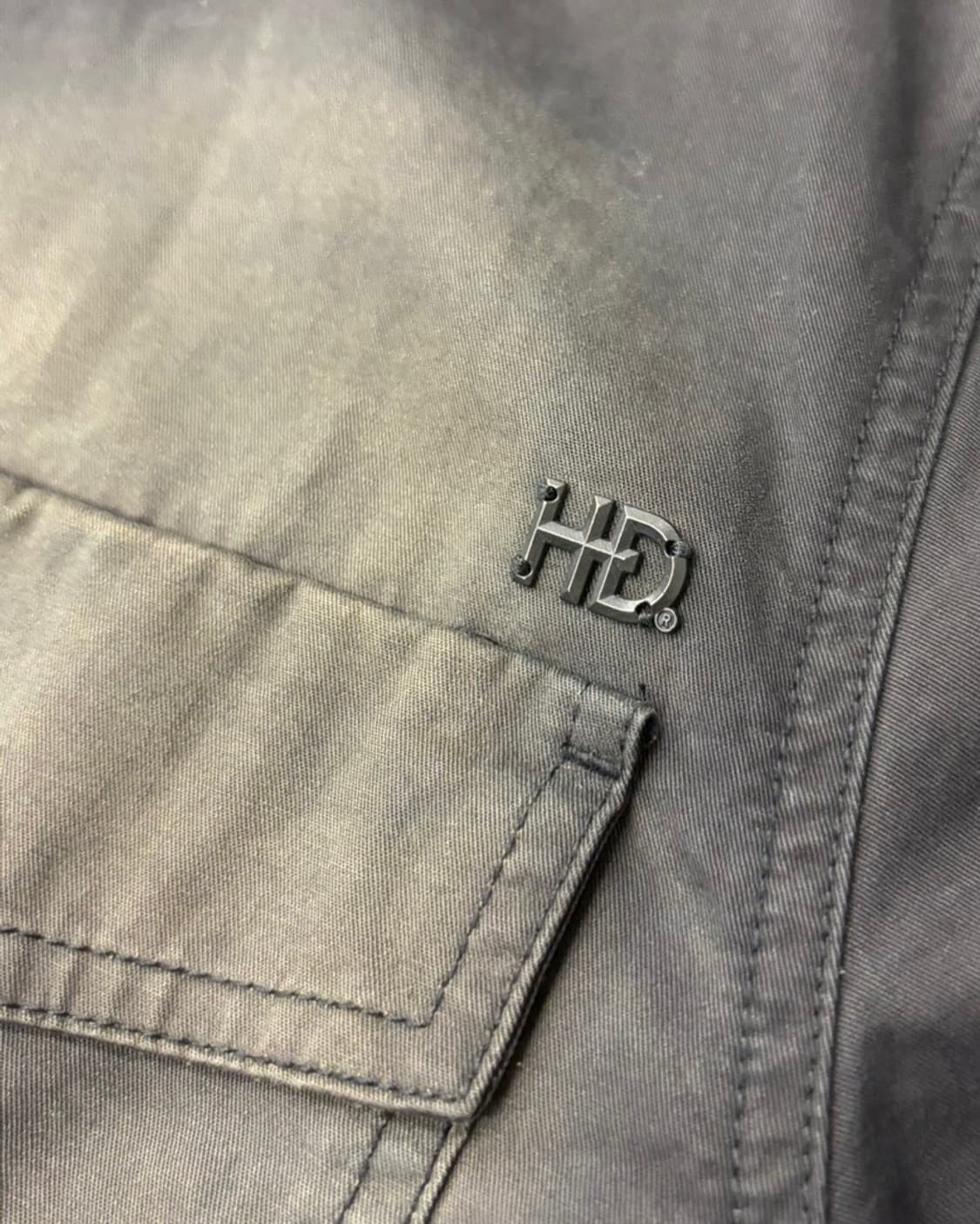 HARLEY-DAVIDSON 할리 데이비슨 HD로고 블랙컬러 투포켓 셔츠 상품이미지2