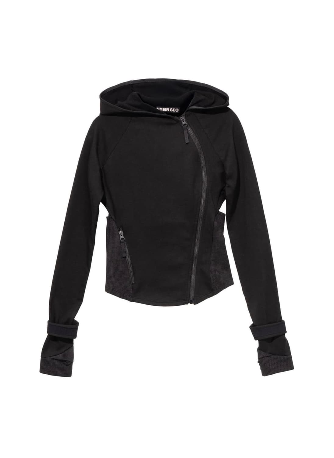 Hyein seo Hooded Asymmetric Zip Top 상품이미지1