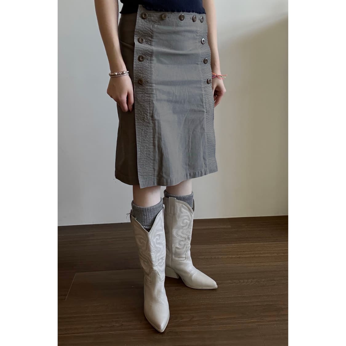 Double Button Skirt 상품이미지2