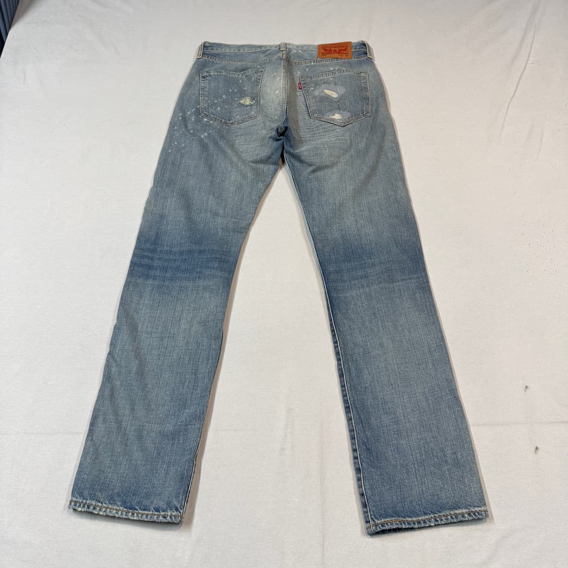32inch) 리바이스 501 보로 데미지 워싱진 데님 청바지 상품이미지1