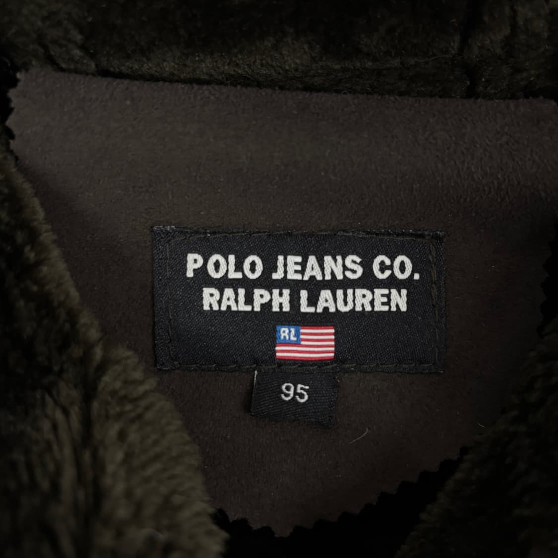 90s 폴로 스웨이드 무스탕 시어링 더플 코트  상품이미지7