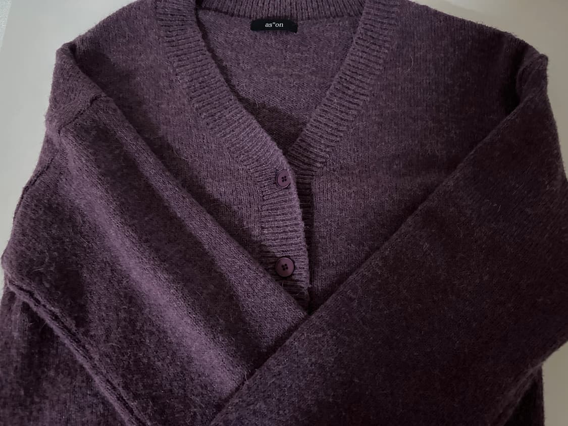 애즈온 하퍼 가디건 퍼플 빈티지 상품이미지2