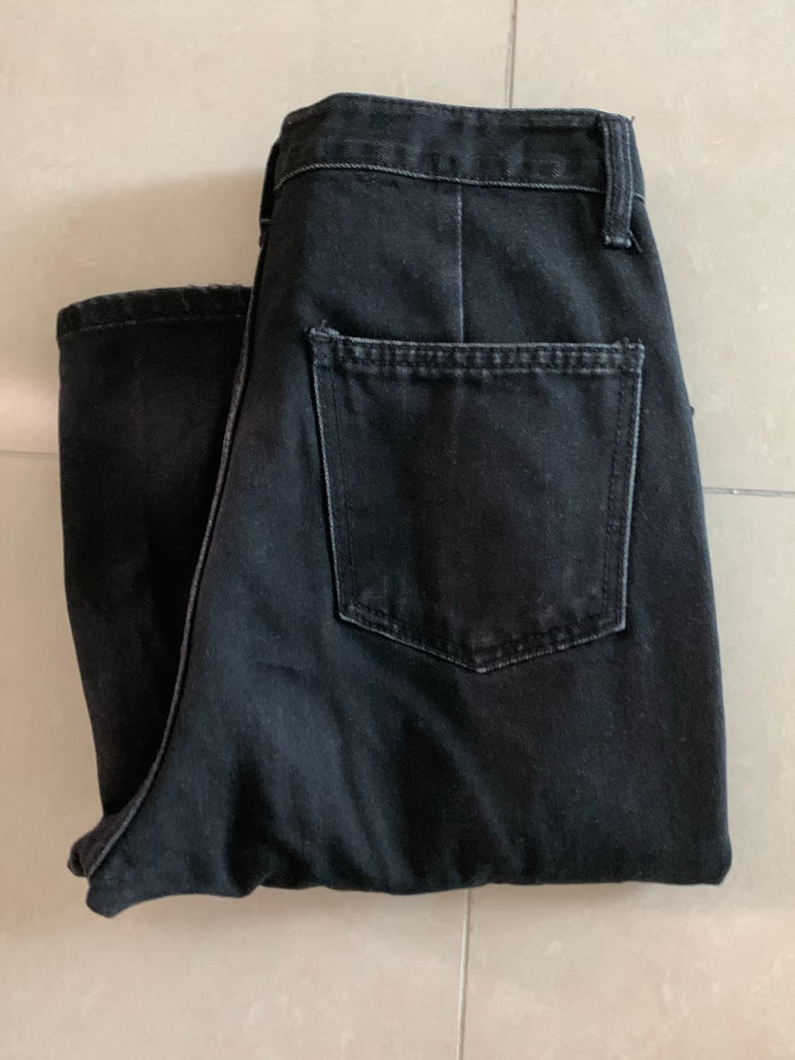 블랙 데님 팬츠 상품이미지2