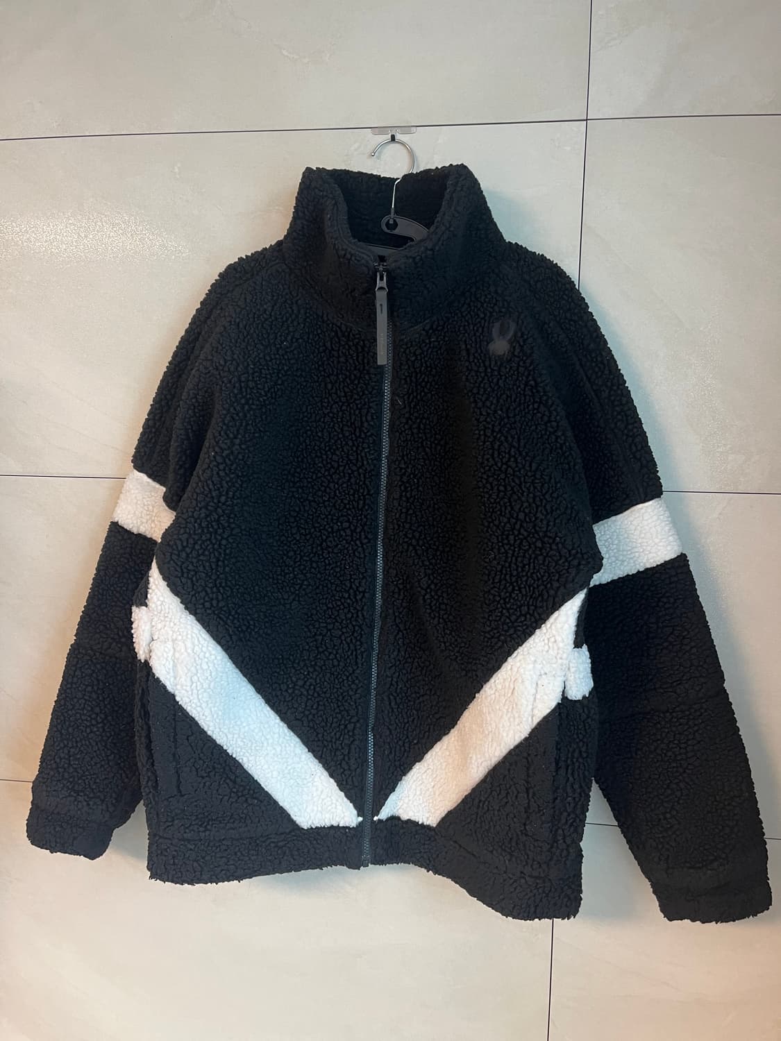 스파이더 뽀글이 후리스 블랙 [XL] 상품이미지3