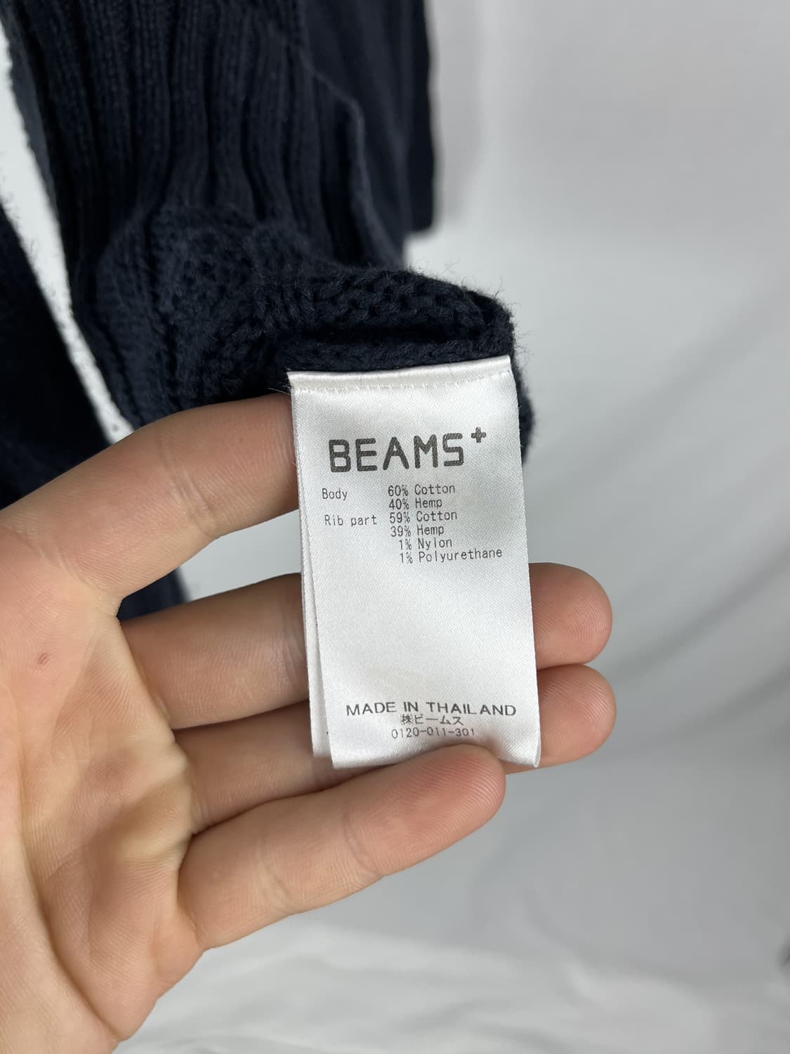 BEAMS PlUS 코튼 혼방 꽈베기 니트  상품이미지6