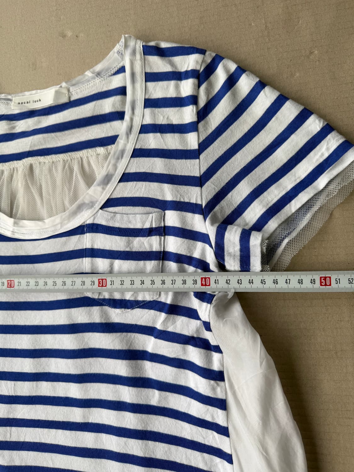 Sacai Luck 스트라이프 콤보 탑 상품이미지7