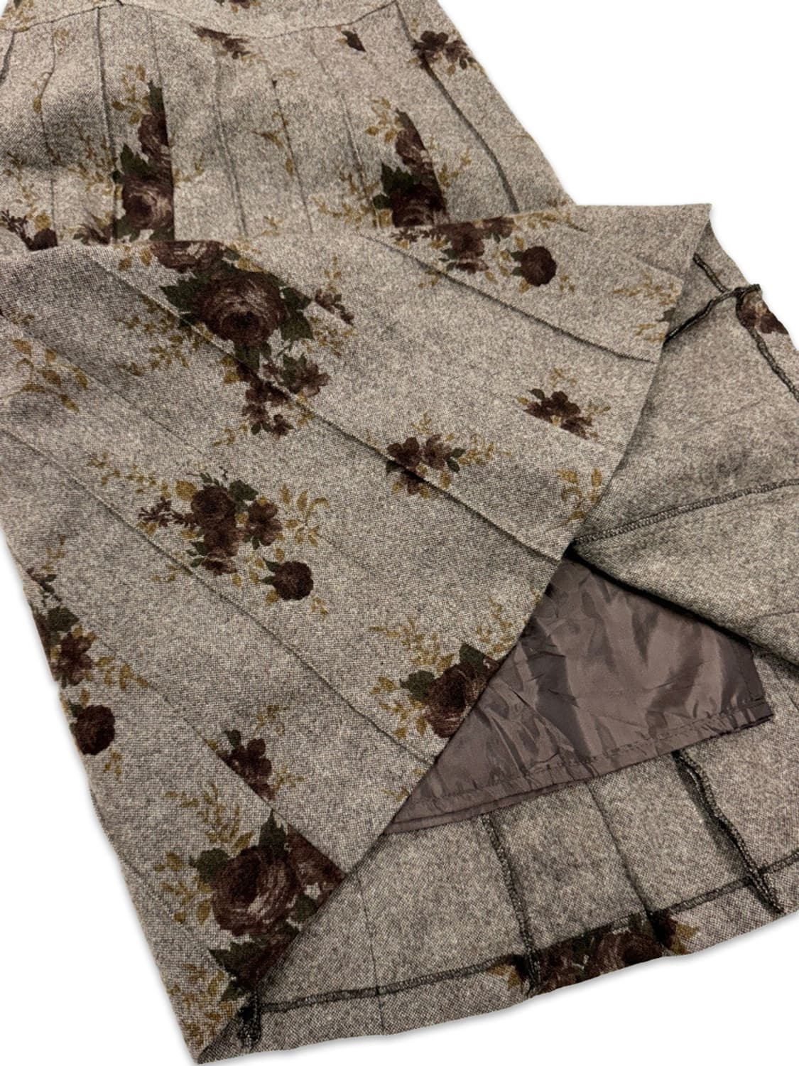 빈티지 베이지 로즈 롱 스커트 상품이미지4