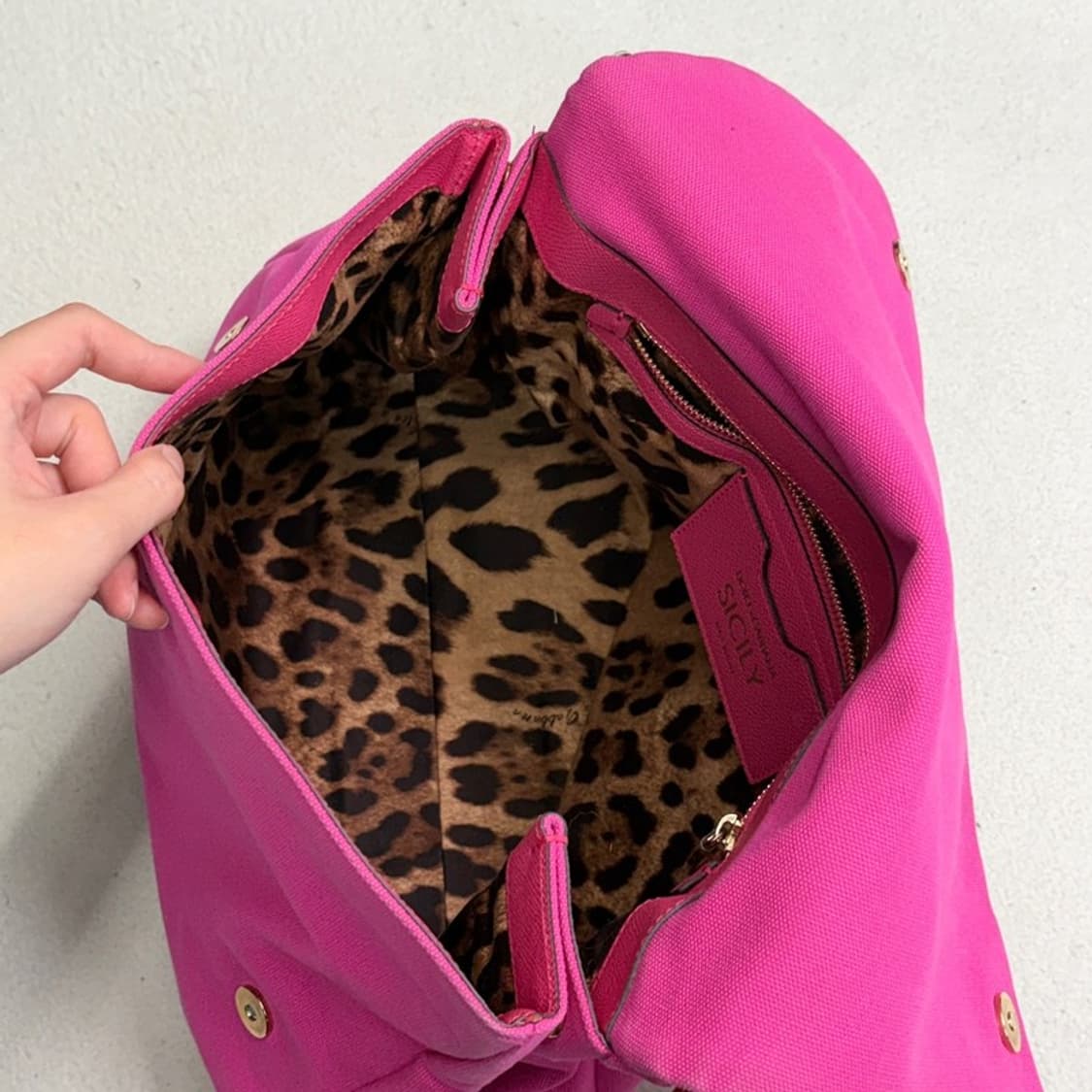 DOLCE&GABBANA 핑크 토트 크로스백 상품이미지7