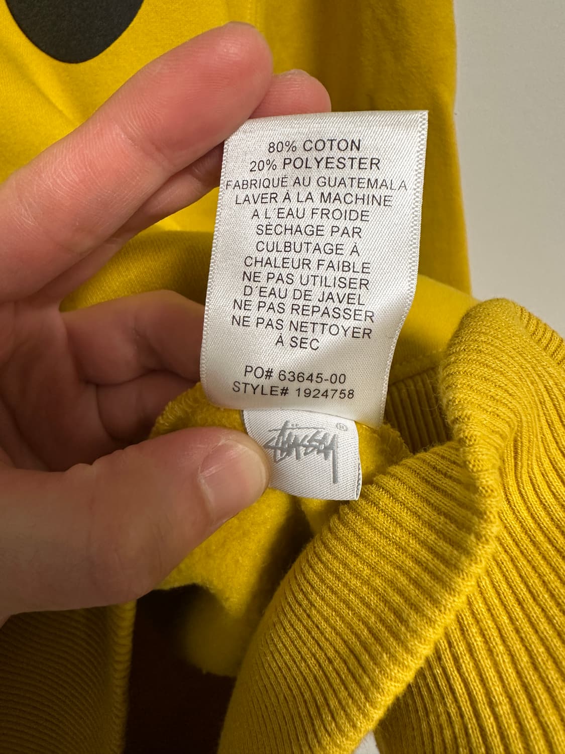 스투시 에잇볼 후드티 옐로우 노랑 머스타드 8볼 후디 레어 희귀 상품이미지7