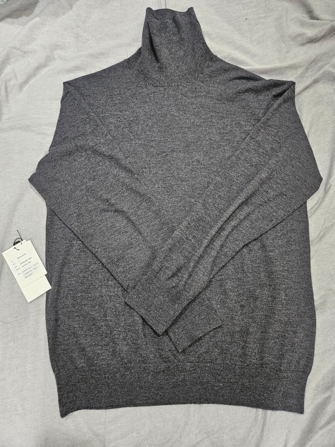 [2] 보디캐시미어 터틀넥 그레이 상품이미지1
