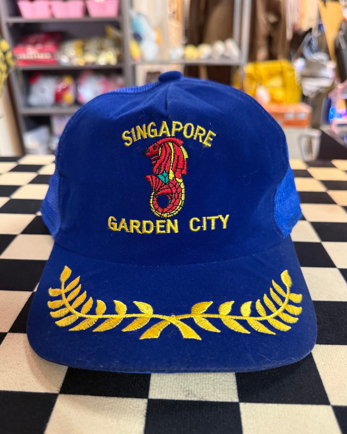 VINTAGE SINGAPORE  MESH CAP BLUE 상품이미지1