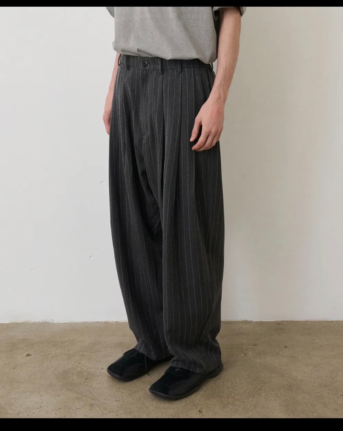 0사) 노운 스트라이프 슬랙스 상품이미지1