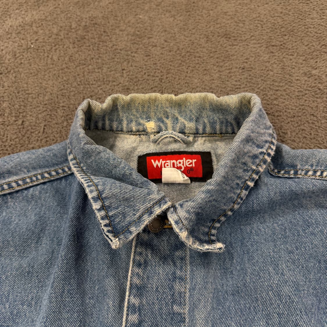 [ 정품/L ] 랭글러 빈티지 데님 트러커 청자켓 상품이미지7
