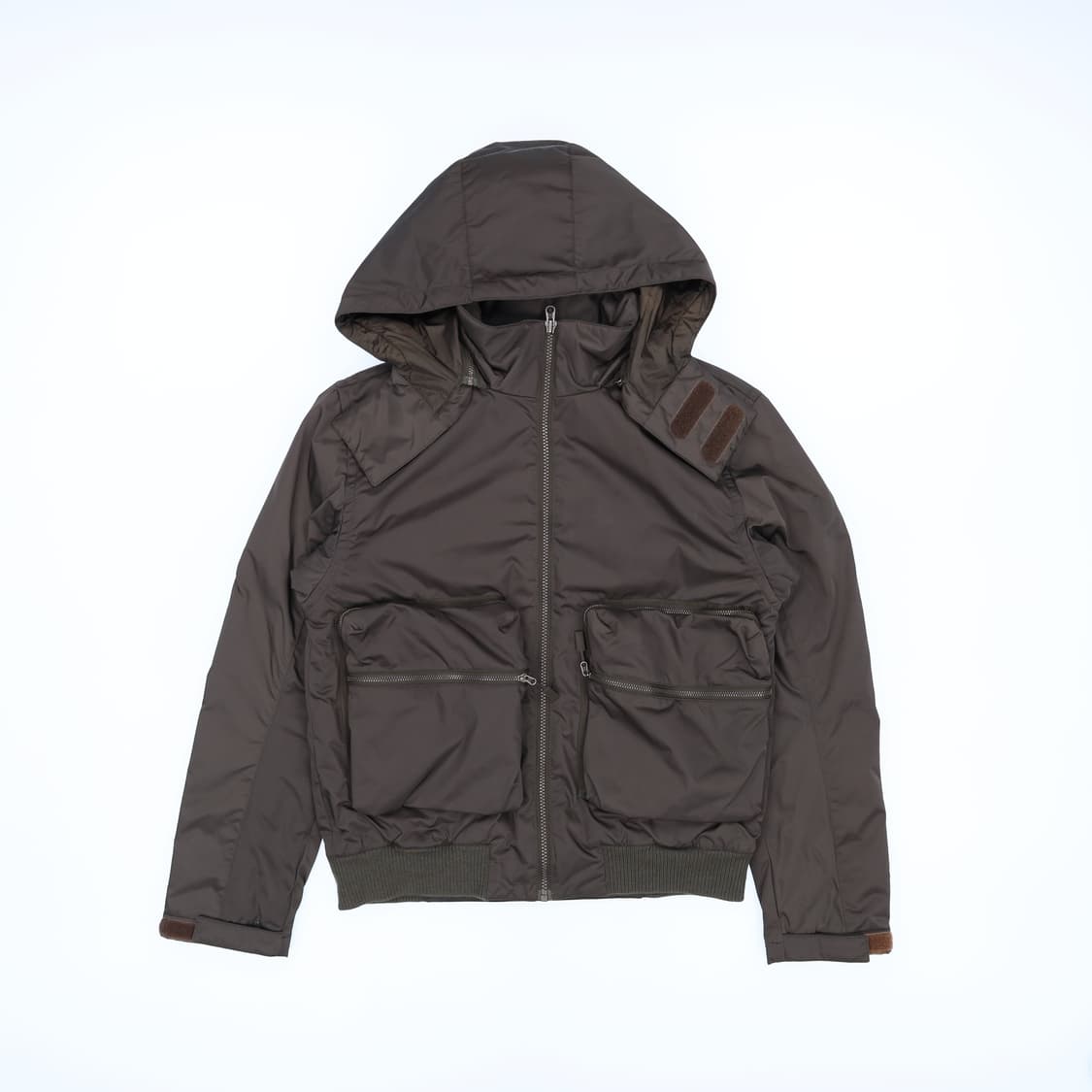 [실측혹인] 코오롱스포츠 후드 자켓(카키와진회색사이) 1208J1 상품이미지2