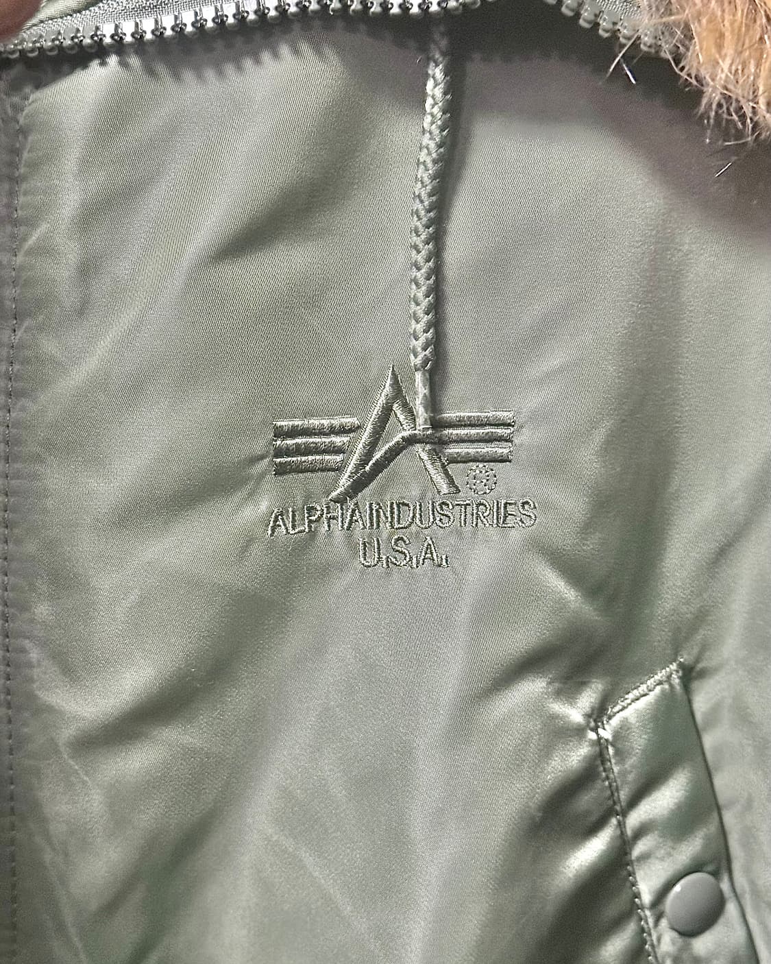 알파인더스트리 N-3B 하이넥 야상 누빔 밀리터리 워크 피쉬테일 털 M 상품이미지6