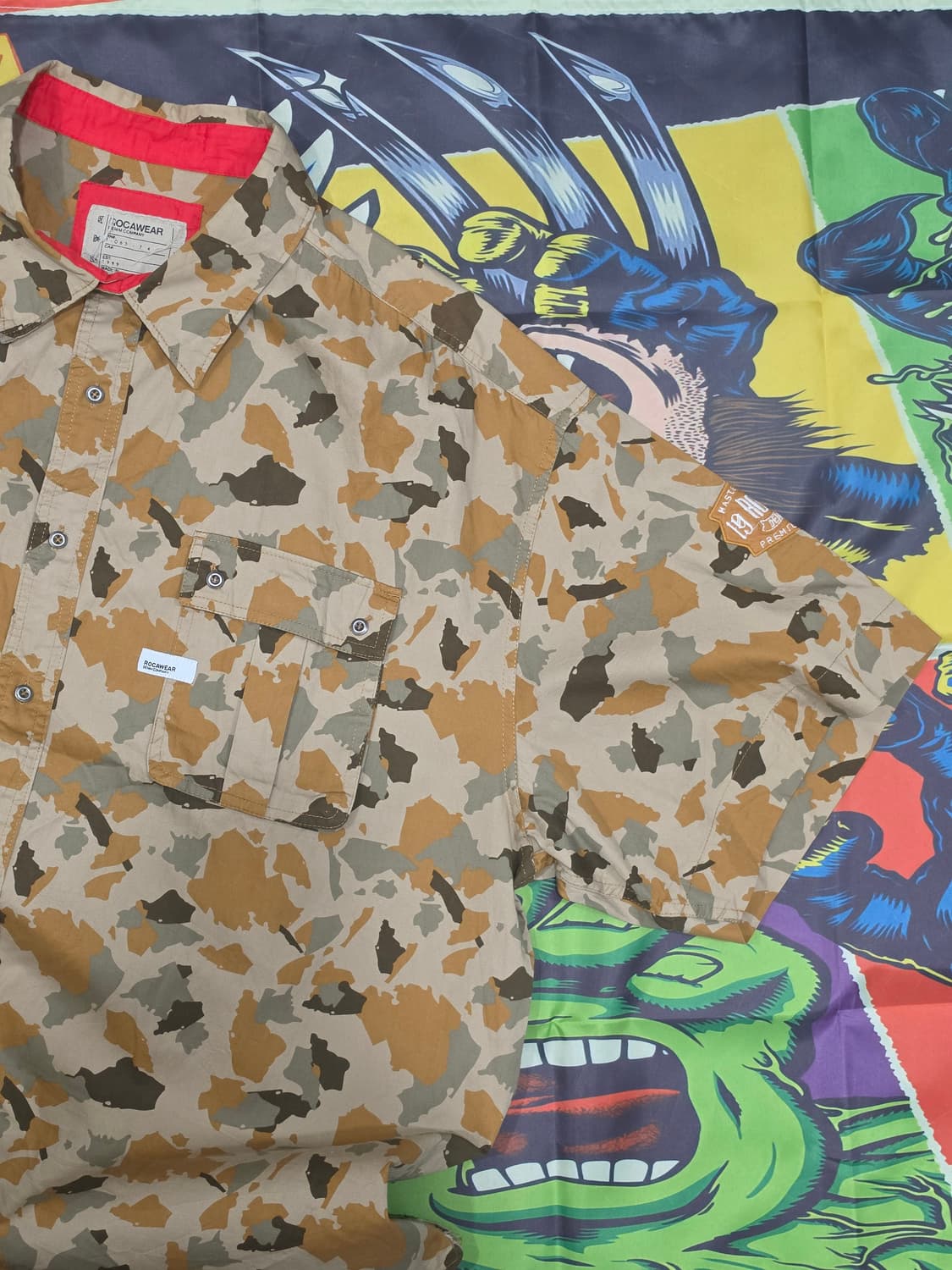 ROCAWEAR 카모패턴 반팔셔츠 4XL  상품이미지2