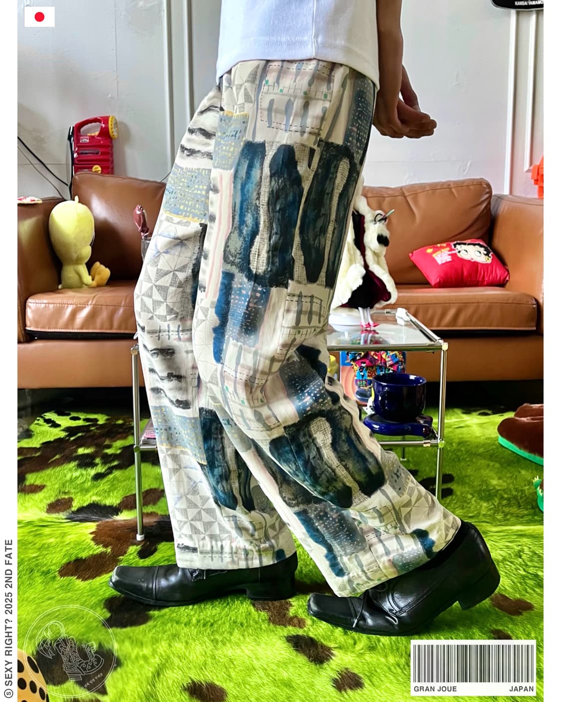 Gran Joue Japan Art Pattern Old Trouser 상품이미지1