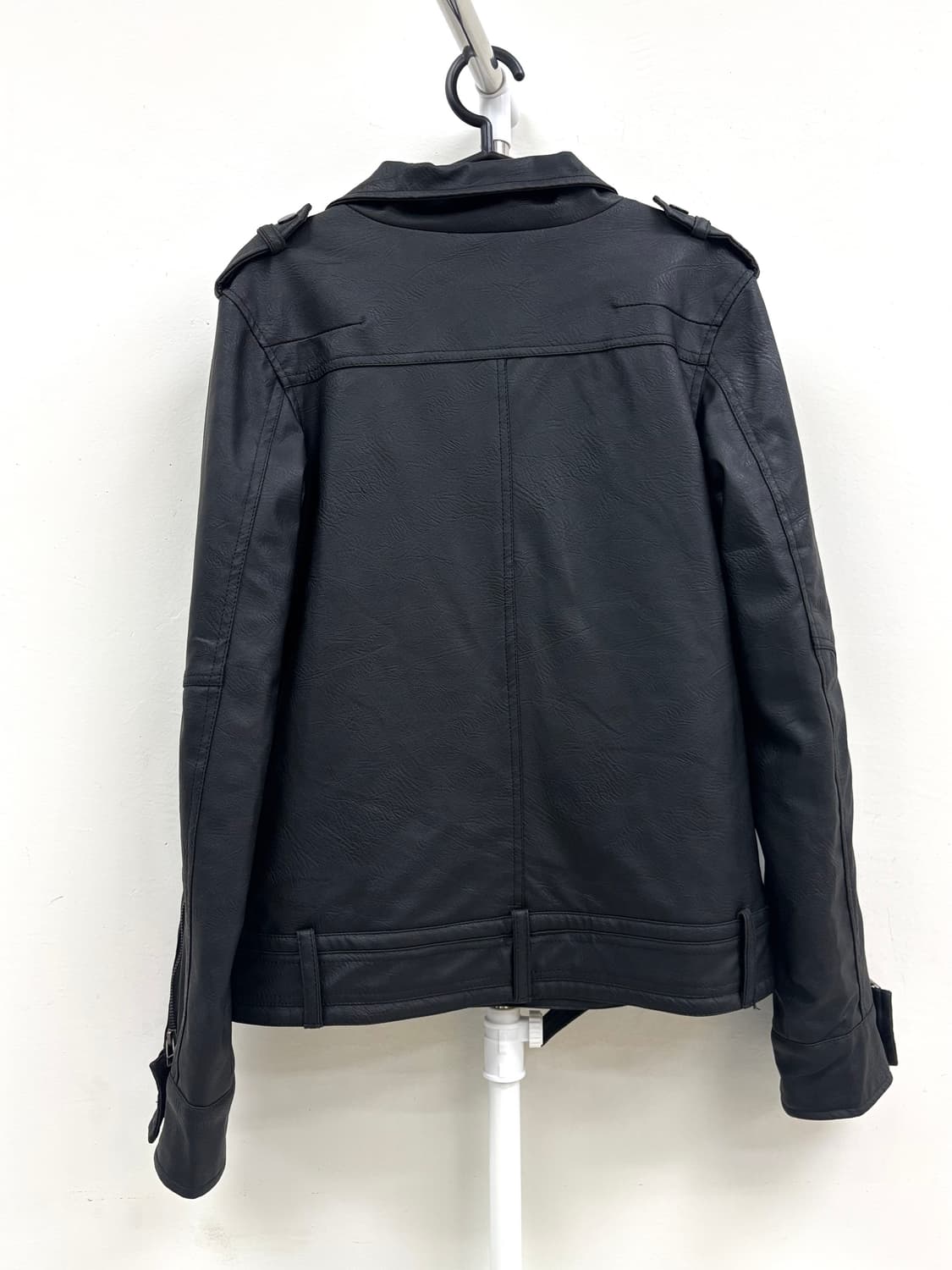 빈티지 블랙 레더 필드 자켓 락시크 상품이미지9