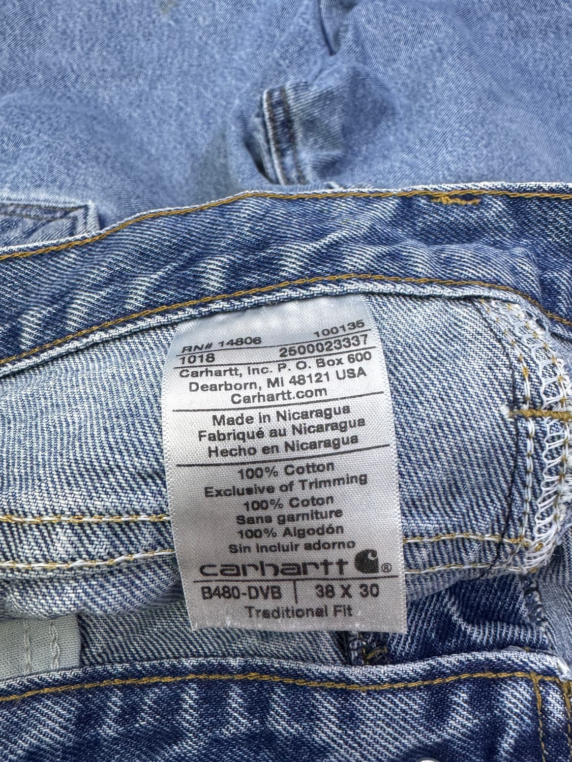 칼하트 데님 팬츠  상품이미지8