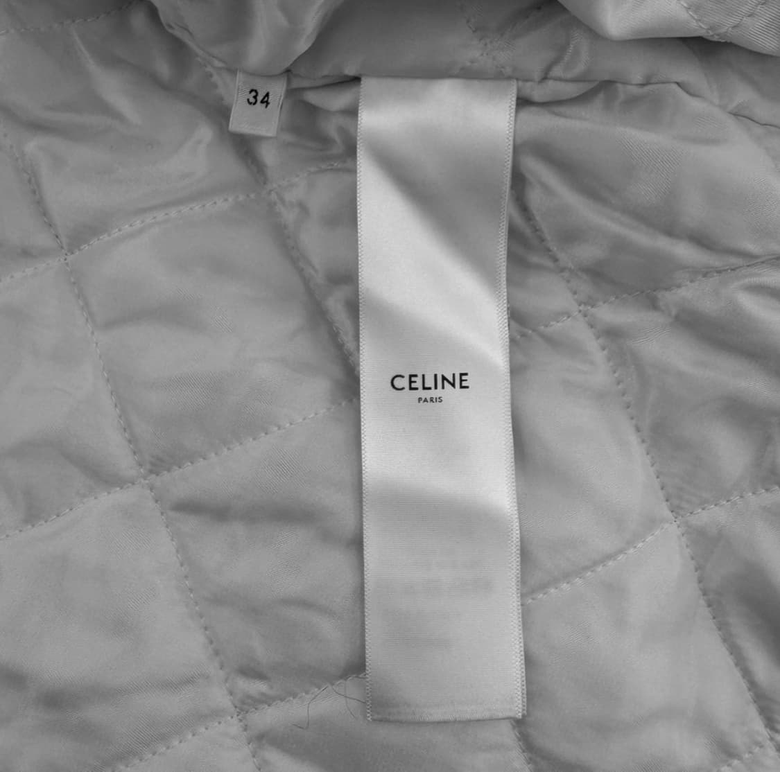 [34] 셀린느 여성 나일론 크롭 스케이터 후드 집업 봄버 자켓 실버 상품이미지8