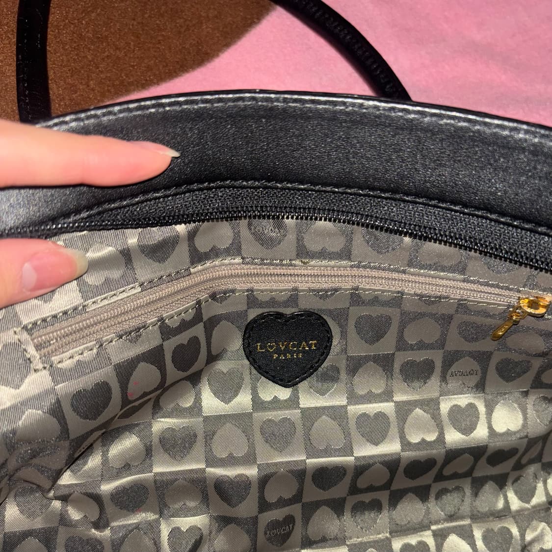 빈티지 LOVCAT 러브캣 히메 갸루 검핑 가방 캐캐채깔 핀터 상품이미지6