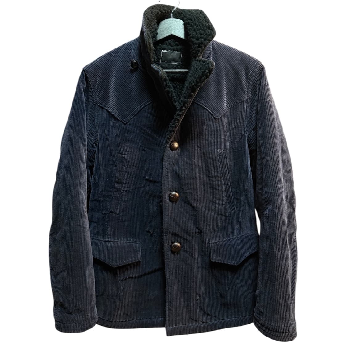 08aw 넘버나인 코듀로이 무스탕 코트 상품이미지2